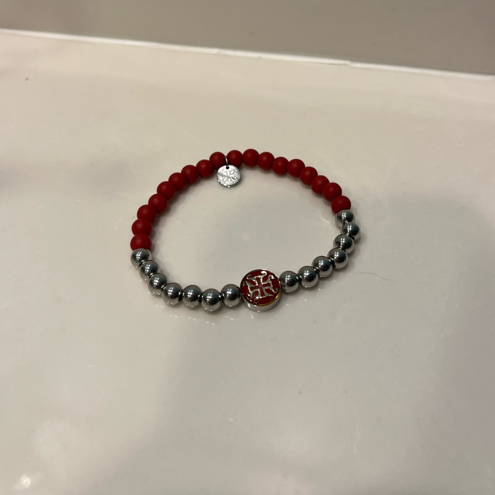 Rustic Cuff Red Bracelet